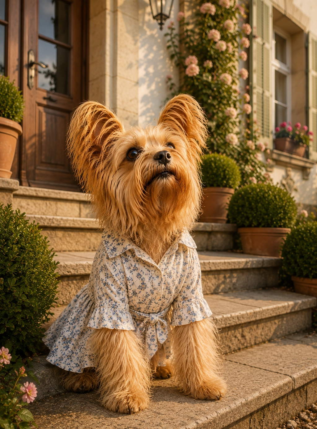 Hund Mimi wohnt in der Villa Wuffenstein